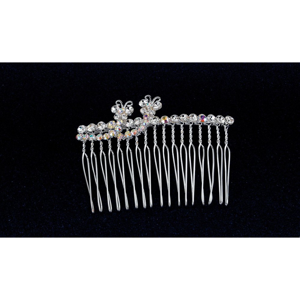 ΚΟΥΑΦ ΧΤΕΝΑΚΙ ΜΕ ΔΥΟ ΛΟΥΛΟΥΔΙΑ ΚΑΙ STRASS  6.5x5cm 