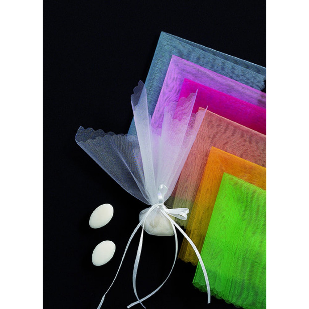 ΤΟΥΛΙ ΟΡΓΑΝΤΖΑ ΚΡΥΣΤΑΛΛΙΖΕ ΡΟΖ ΤΕΤΡΑΓΩΝΗ 25Χ25 