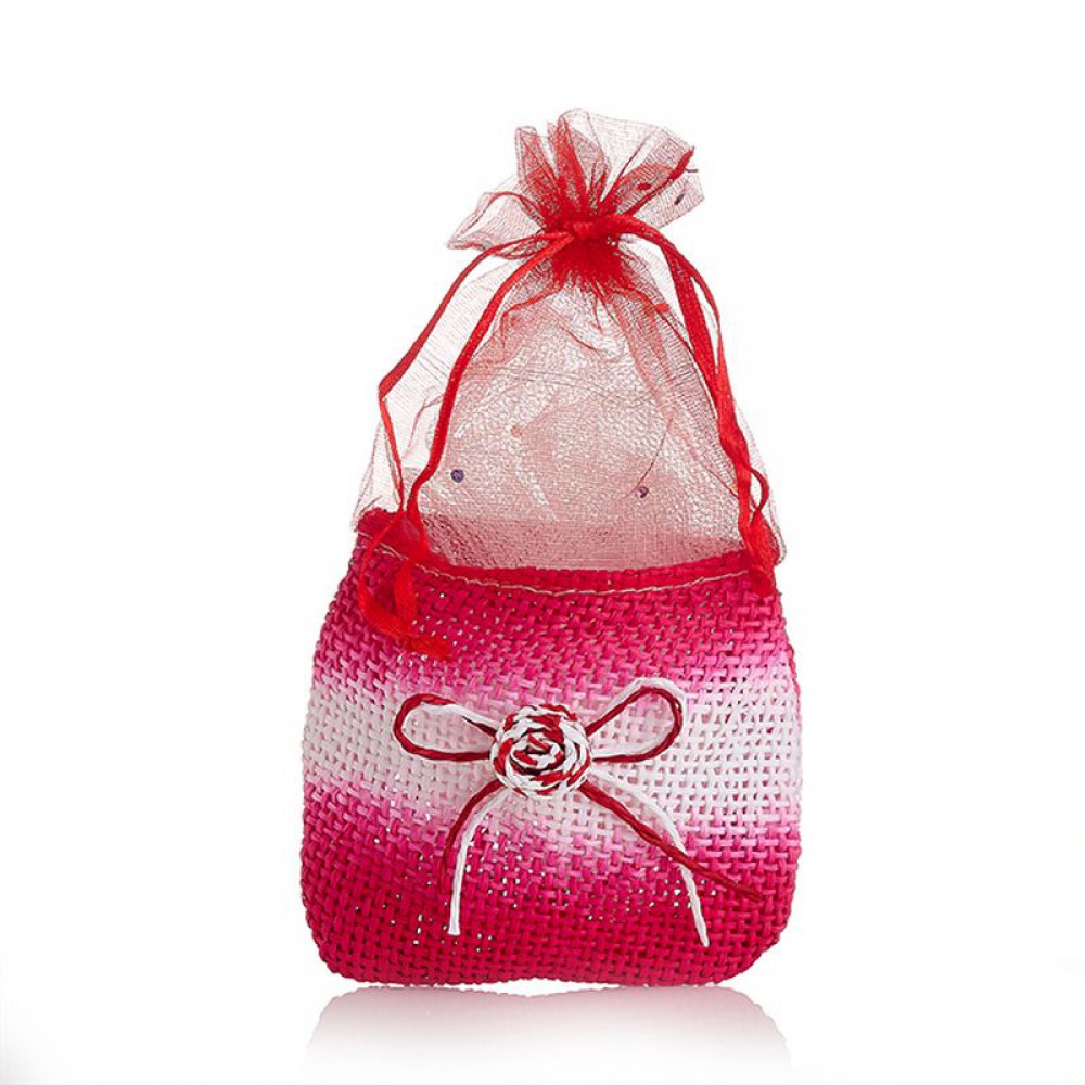 ΠΟΥΓΚΙ ΜΕ ΟΡΓΑΝΤΖΑ ΚΟΚΚΙΝΟ 10Χ15 