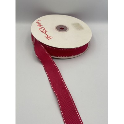 ΚΟΡΔΕΛΑ ΓΚΡΟ ΦΟΥΞΙΑ ΜΕ ΓΑΖΙ ΛΕΥΚΟ ΣΤΑ ΠΛΑΓΙΑ 25ΜΜΧ25ΜΕΤΡΑ