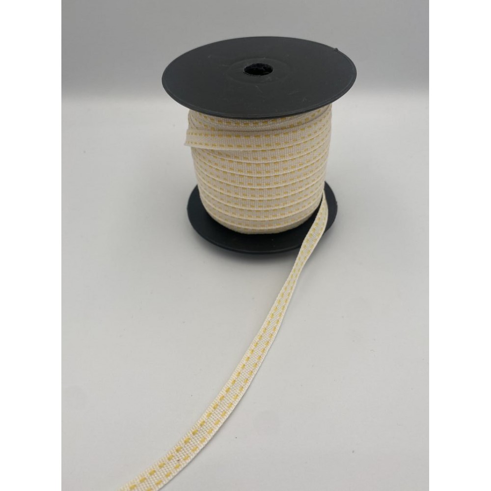 ΚΟΡΔΕΛΑ ΥΦΑΣΜΑ ΕΚΡΟΥ ΜΕ ΓΑΖΙ ΚΙΤΡΙΝΟ ΣΤΑ ΠΛΑΓΙΑ 6ΜΜΧ50ΜΕΤΡΑ 