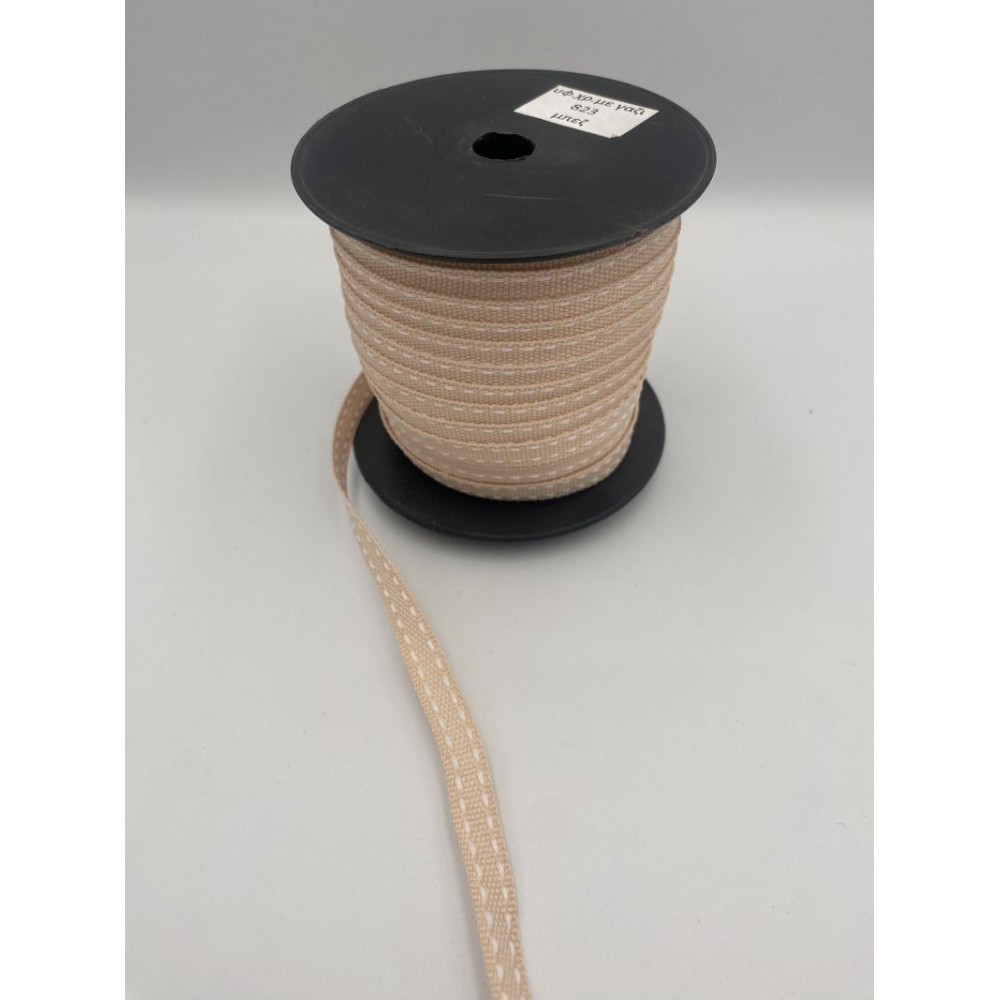 ΚΟΡΔΕΛΑ ΥΦΑΣΜΑ ΜΠΕΖ ΜΕ ΓΑΖΙ ΛΕΥΚΟ ΣΤΑ ΠΛΑΓΙΑ 6ΜΜΧ50ΜΕΤΡΑ 