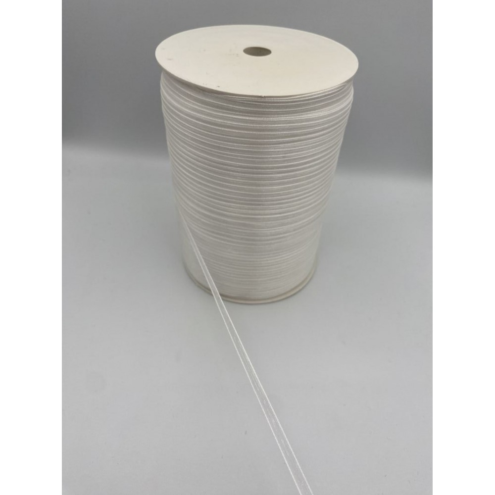 ΚΟΡΔΕΛΑ ΟΡΓΑΝΤΖΑ ΛΕΥΚΗ 0,3CMX1.000 ΜΕΤΡΑ 