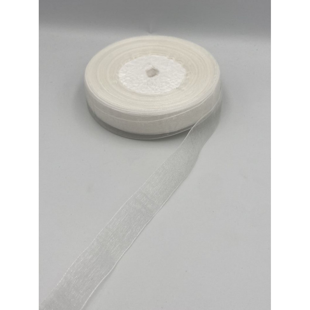 ΚΟΡΔΕΛΑ ΟΡΓΑΝΤΖΑ ΛΕΥΚΟ 1,5CMX50METPA 