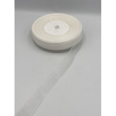 ΚΟΡΔΕΛΑ ΟΡΓΑΝΤΖΑ ΛΕΥΚΟ 1,5CMX50METPA