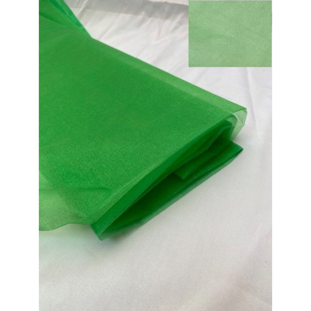 ΤΟΠΙ ΟΡΓΑΝΤΖΑ ΠΡΑΣΙΝΟ ΦΑΡΔΟΣ 150 ΕΚ. ( ΤΟΠΙ 10 ΜΕΤΡΑ ) 