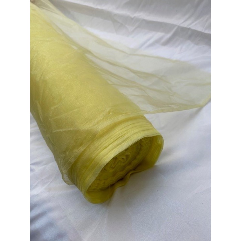 ΤΟΠΙ ΟΡΓΑΝΤΖΑ ΚΙΤΡΙΝΟ ΦΑΡΔΟΣ 150 ΕΚ. ( ΤΟΠΙ 100 ΜΕΤΡΑ ) 