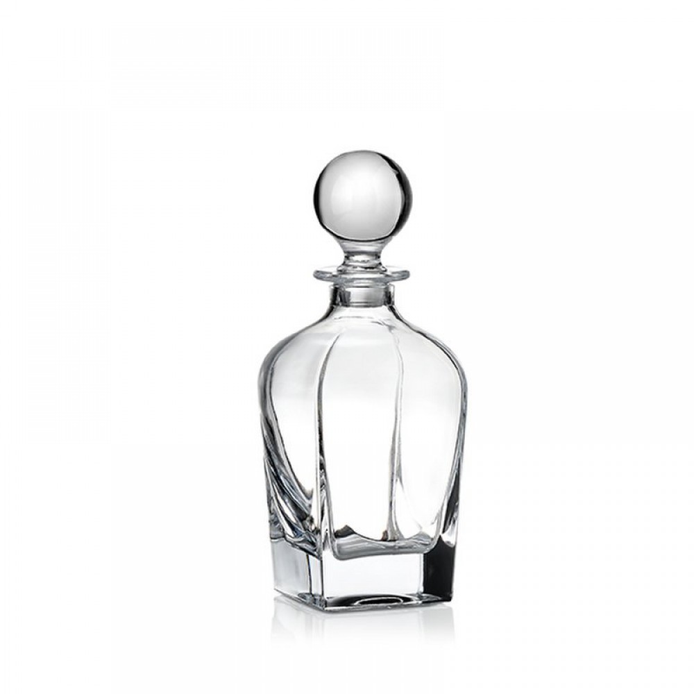 ΚΡΥΣΤΑΛΛΙΝΗ ΚΑΡΑΦΑ ΠΟΜΠΕ ΜΕ ΣΤΡΟΓΓΥΛΟ ΠΩΜΑ 750ml 11X25CM 