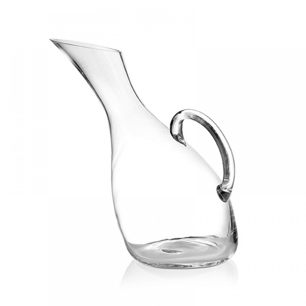 ΓΥΑΛΙΝΗ ΚΑΡΑΦΑ ΠΛΑΓΙΑ ΜΕ ΧΕΡΟΥΛΙ 1700ml 14X26CM 