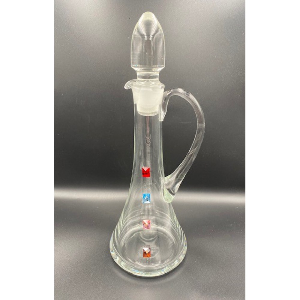 ΚΑΡΑΦΑ ΚΡΥΣΤΑΛΛΙΝΗ ΜΕ ΧΡΩΜΑΤΙΣΤΑ ΚΡΥΣΤΑΛΛΑ SWAROVSKI 24CM 