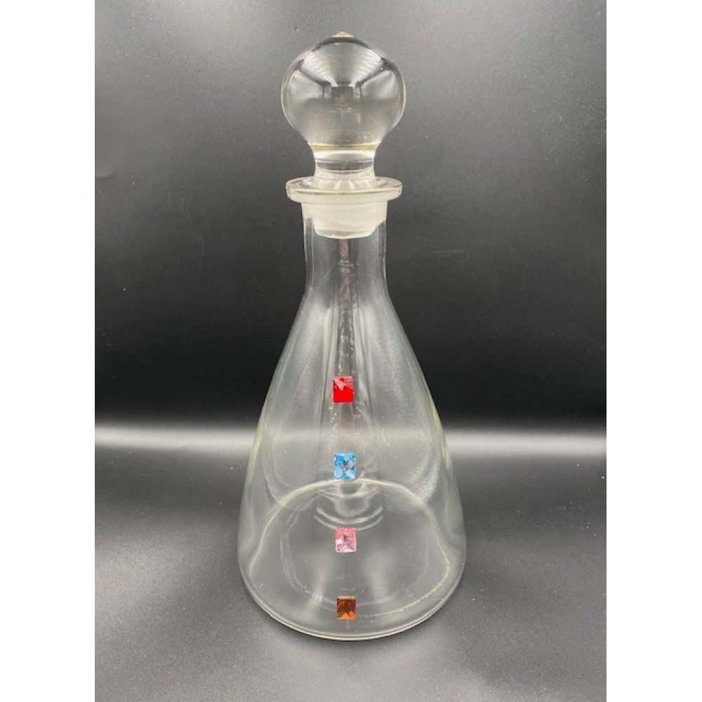 ΚΑΡΑΦΑ ΚΡΥΣΤΑΛΛΙΝΗ ΜΕ ΧΡΩΜΑΤΙΣΤΑ ΚΡΥΣΤΑΛΛΑ SWAROVSKI 25CM 