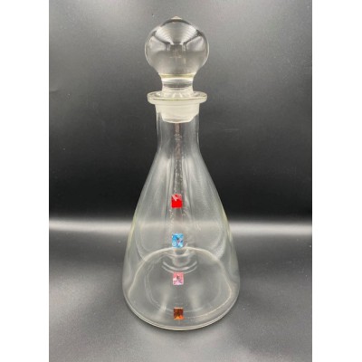 ΚΑΡΑΦΑ ΚΡΥΣΤΑΛΛΙΝΗ ΜΕ ΧΡΩΜΑΤΙΣΤΑ ΚΡΥΣΤΑΛΛΑ SWAROVSKI 25CM