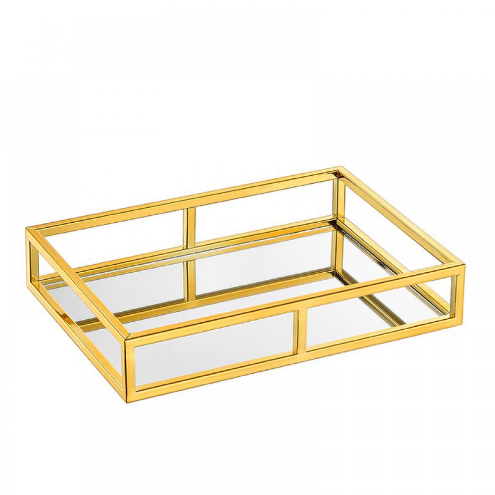 ΔΙΣΚΟΣ ΧΡΥΣΟΣ ΠΑΡΑΛΛΗΛΟΓΡΑΜΜΟΣ ΜΕ ΚΑΘΡΕΦΤΗ 35X25X6.5CM 