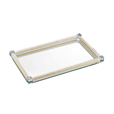 ΔΙΣΚΟΣ ΚΡΥΣΤΑΛΛΙΝΟΣ ΜΕ ΚΑΘΡΕΦΤΗ ΚΑΙ ΠΕΡΛΕΣ 37x23cm