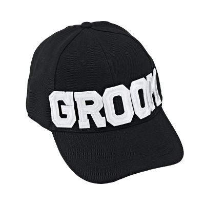 ΚΑΠΕΛΟ ΓΑΜΠΡΟΥ ''GROOM'' ΜΑΥΡΟ ONE SIZE