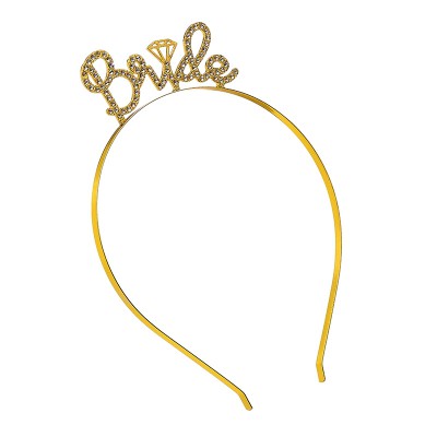 ΣΤΕΚΑ ΜΑΛΛΙΩΝ ΝΥΦΗΣ ΧΡΥΣΗ ''BRIDE'' ΜΕ ΣΤΡΑΣ