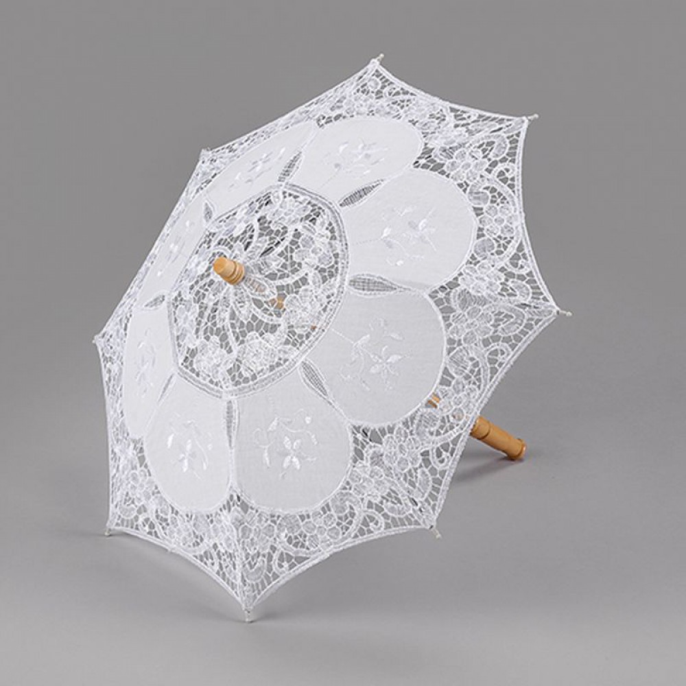 ΔΙΑΚΟΣΜΗΤΙΚΗ ΞΥΛΙΝΗ ΟΜΠΡΕΛΑ ΛΕΥΚΗ ΜΕ ΔΑΝΤΕΛΑ Φ53 