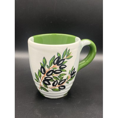 ΜΠΟΜΠΟΝΙΕΡΑ ΚΟΥΠΑ ΓΙΑ ΓΑΛΑ ΛΕΥΚΟ-ΠΡΑΣΙΝΟ ΜΕ ΣΧΕΔΙΟ ΕΛΙΑ Φ7,5Χ8