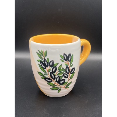 ΜΠΟΜΠΟΝΙΕΡΑ ΚΟΥΠΑ ΓΙΑ ΓΑΛΑ ΛΕΥΚΟ-ΠΟΡΤΟΚΑΛΙ ΜΕ ΣΧΕΔΙΟ ΕΛΙΑ Φ7,5Χ8