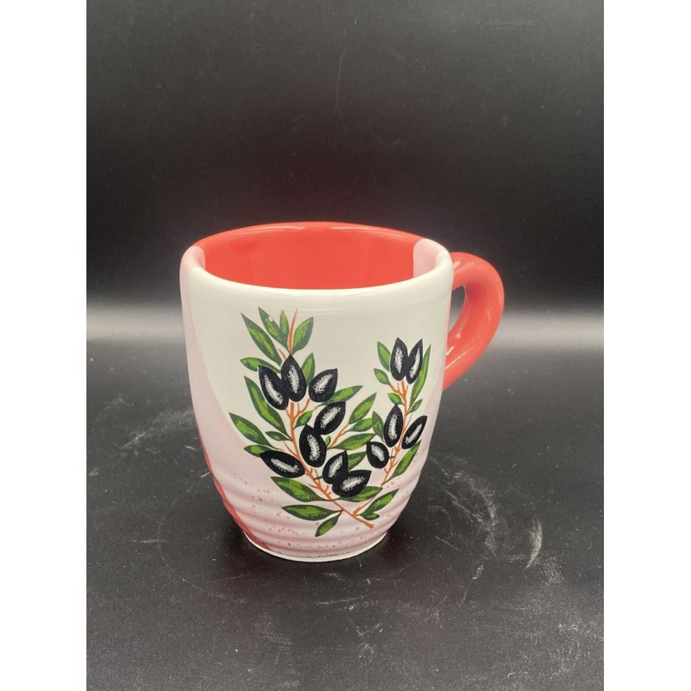 ΜΠΟΜΠΟΝΙΕΡΑ ΚΟΥΠΑ ΓΙΑ ΓΑΛΑ ΛΕΥΚΟ-ΡΟΔΙ ΜΕ ΣΧΕΔΙΟ ΕΛΙΑ Φ7,5Χ8 