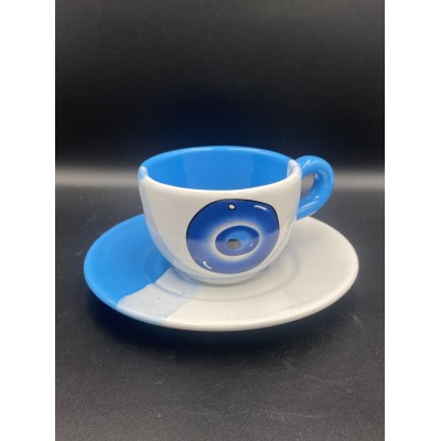 ΜΠΟΜΠΟΝΙΕΡΑ ΣΕΤ ΚΟΥΠΑ ΚΑΠΟΥΤΣΙΝΟ ΧΑΜΗΛΟ ΛΕΥΚΟ-ΣΙΕΛ ΜΕ ΣΧΕΔΙΟ ΜΑΤΙ Φ14,5