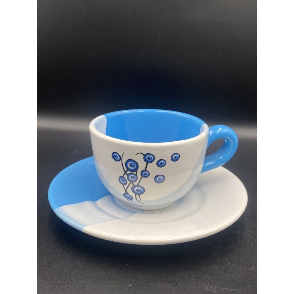 ΜΠΟΜΠΟΝΙΕΡΑ ΣΕΤ ΚΟΥΠΑ ΚΑΠΟΥΤΣΙΝΟ ΧΑΜΗΛΟ ΛΕΥΚΟ-ΣΙΕΛ ΜΕ ΣΧΕΔΙΟ ΜΑΤΙ-ΔΕΝΤΡΟ Φ14,5 