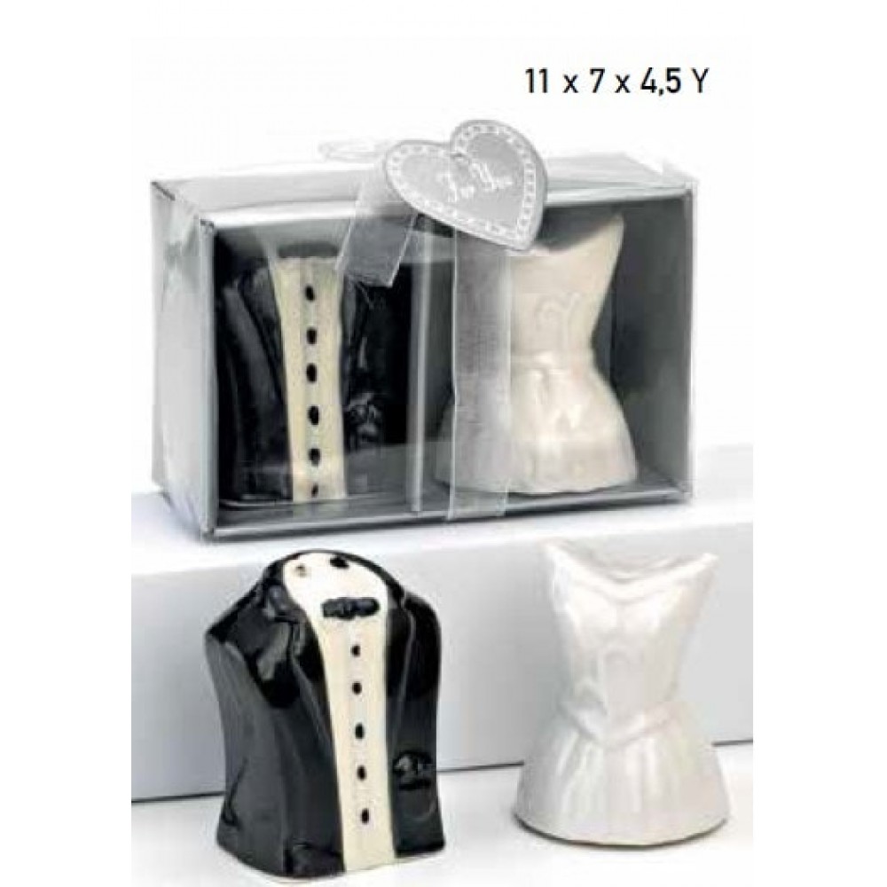 ΚΕΡΑΜΙΚΗ ΜΠΟΜΠΟΝΙΕΡΑ ΑΛΑΤΟΠΙΠΕΡΑ ΓΑΜΠΡΟΣ-ΝΥΦΗ ΣΕΤ 2 ΤΜΧ 11X7X4.5CM 