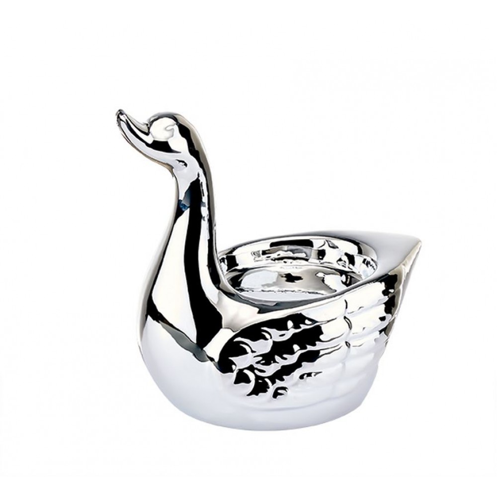 ΜΠΟΜΠΟΝΙΕΡΑ ΠΟΡΣΕΛΑΝΙΝΟ ΚΗΡΟΠΗΓΙΟ ΚΥΚΝΟΣ ΑΣΗΜΙ 9X6X10CM 