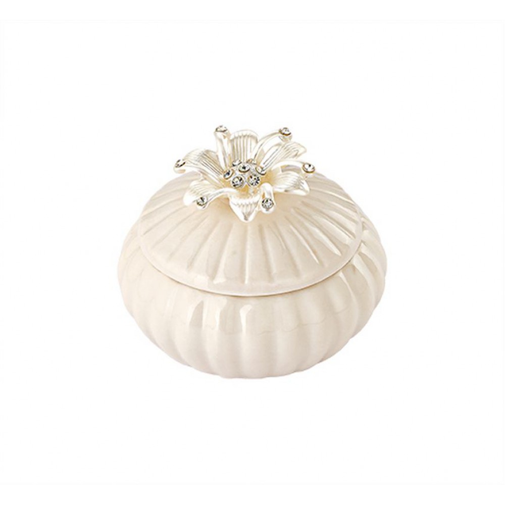 ΜΠΟΜΠΟΝΙΕΡΑ ΜΠΙΖΟΥΤΙΕΡΑ ΠΟΡΣΕΛΑΝΙΝΗ ΜΕ 3D ΛΟΥΛΟΥΔΙ ΣΤΡΑΣ Φ8X6CM 