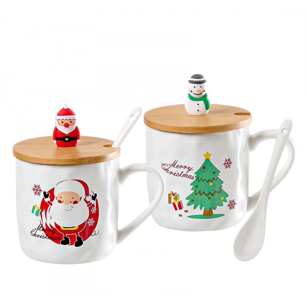 ΚΕΡΑΜΙΚΗ ΧΡΙΣΤΟΥΓΕΝΝΙΑΤΙΚΗ ΚΟΥΠΑ ΜΕ ΞΥΛΙΝΟ ΚΑΠΑΚΙ ΚΑΙ ΚΟΥΤΑΛΑΚΙ 2 ΣΧΕΔΙΩΝ Φ9x13.5cm 