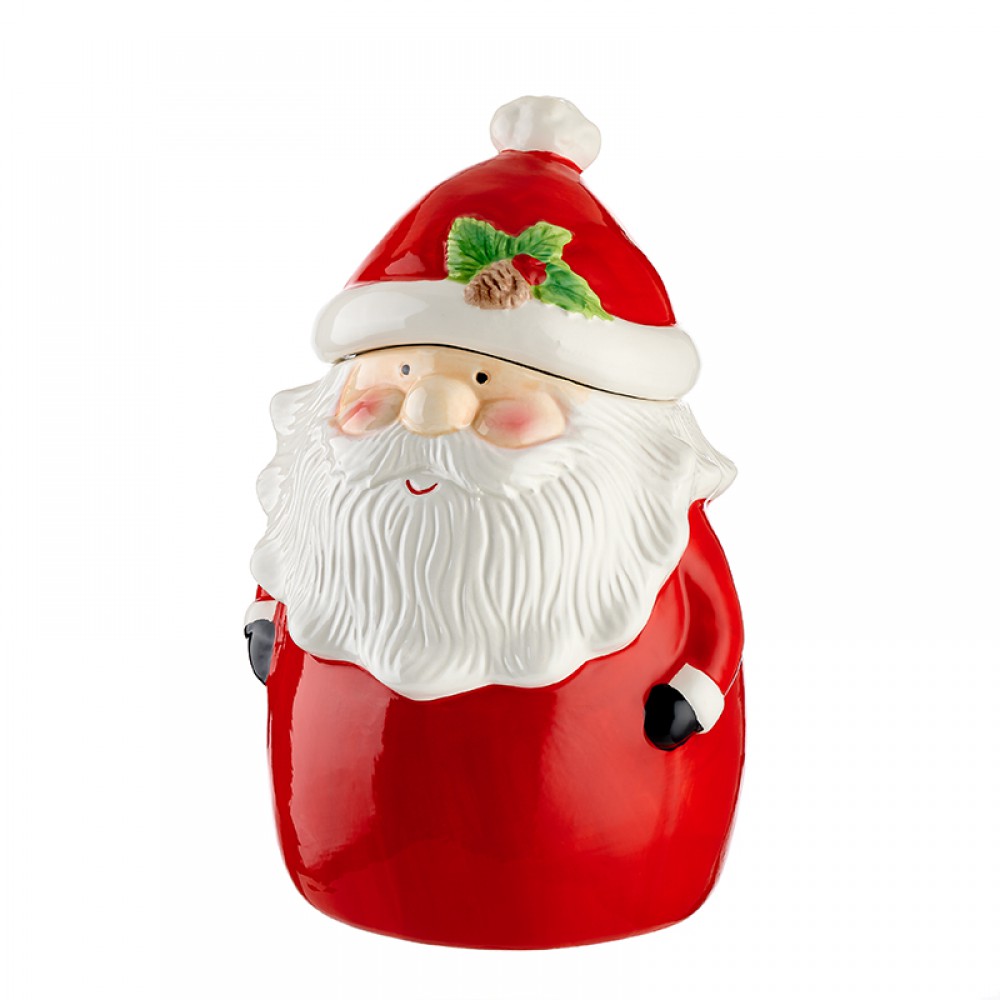 ΚΕΡΑΜΙΚΗ ΧΡΙΣΤΟΥΓΕΝΝΙΑΤΙΚΗ ΜΠΙΣΚΟΤΟΘΗΚΗ ΑΪ ΒΑΣΙΛΗΣ Φ15x30cm 