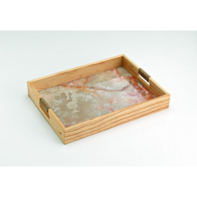 ΞΥΛΙΝΟΣ ΔΙΣΚΟΣ ΜΕ ΕΦΕ ΡΟΖ ΜΑΡΜΑΡΟΥ 40Χ30Χ6Υ