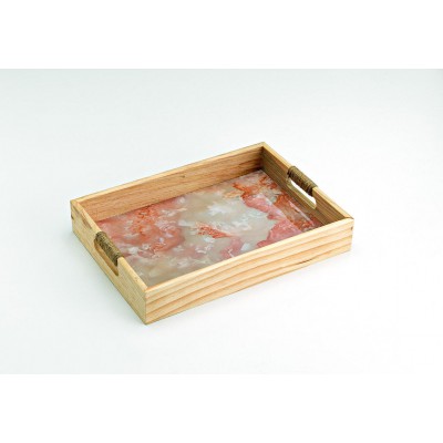 ΞΥΛΙΝΟΣ ΔΙΣΚΟΣ ΜΕ ΕΦΕ ΡΟΖ ΜΑΡΜΑΡΟΥ 35Χ25Χ6Υ