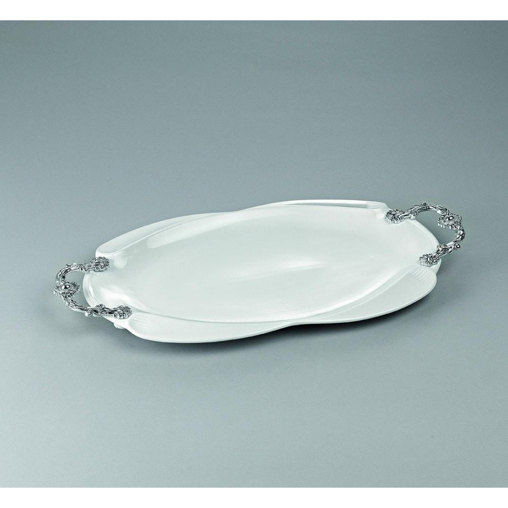 ΔΙΣΚΟΣ ΛΕΥΚΟΣ ΠΟΡΣΕΛΑΝΙΝΟΣ ΜΕ ΑΣΗΜΙ ΧΕΡΟΥΛΙΑ 46Χ24 