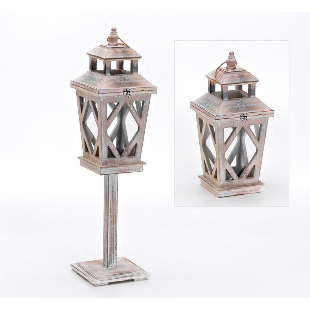 ΞΥΛΙΝΟ ΦΑΝΑΡΑΚΙ ΜΕ ΑΠΟΣΠΩΜΕΝΗ ΒΑΣΗ 17Χ17Χ71Υ 