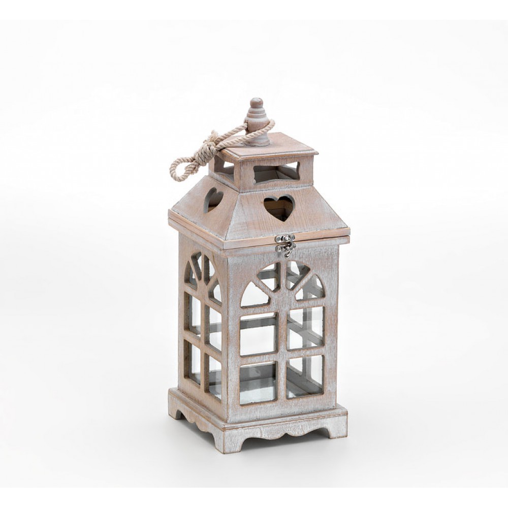 ΞΥΛΙΝΟ ΦΑΝΑΡΑΚΙ ΚΑΡΔΙΑ 15Χ15Χ36Υ 