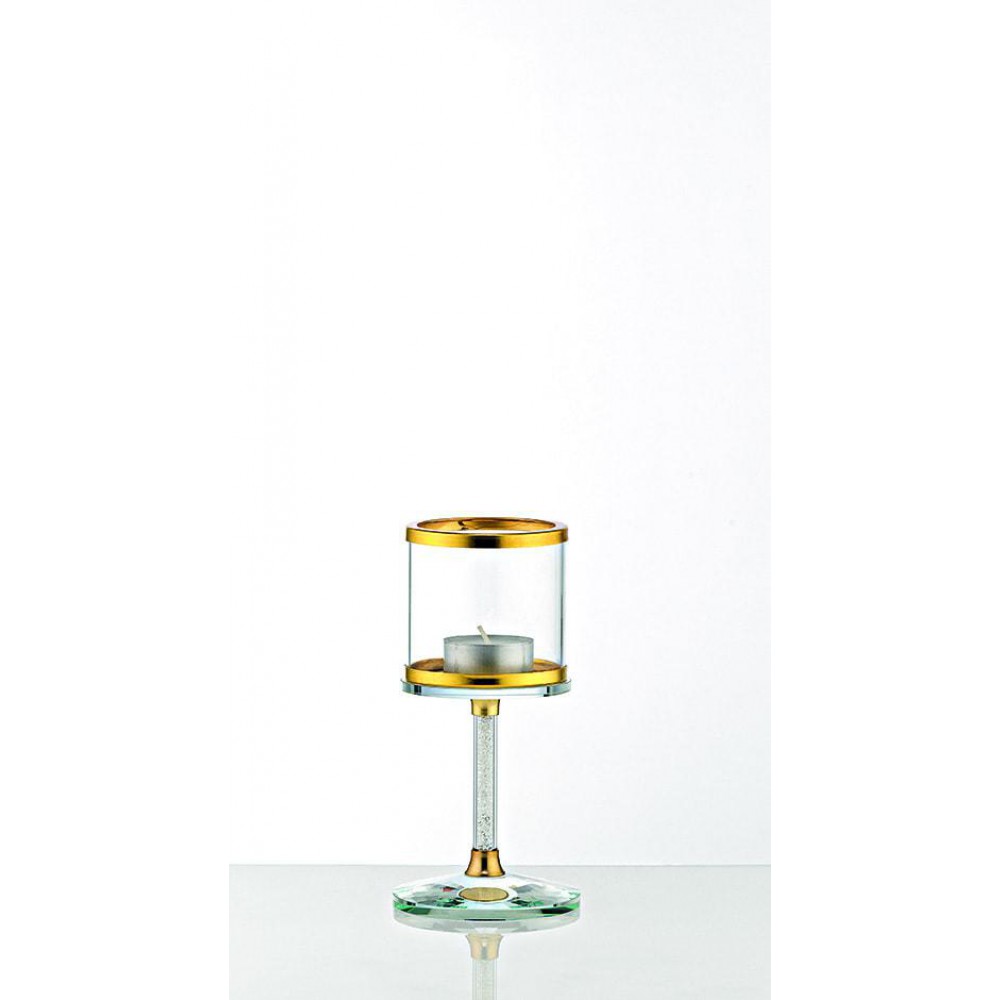 ΚΡΥΣΤΑΛΛΙΝΟ ΚΗΡΟΠΗΓΙΟ ΜΕ ΧΡΥΣΕΣ ΛΕΠΤΟΜΕΡΕΙΕΣ Φ7,5Χ16Υ 