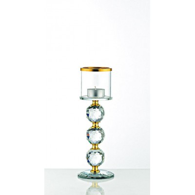 ΚΡΥΣΤΑΛΛΙΝΟ ΚΗΡΟΠΗΓΙΟ ΜΕ ΧΡΥΣΕΣ ΛΕΠΤΟΜΕΡΕΙΕΣ Φ7,5Χ23Υ