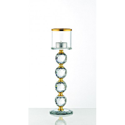 ΚΡΥΣΤΑΛΛΙΝΟ ΚΗΡΟΠΗΓΙΟ ΜΕ ΧΡΥΣΕΣ ΛΕΠΤΟΜΕΡΕΙΕΣ Φ7,5Χ28Υ