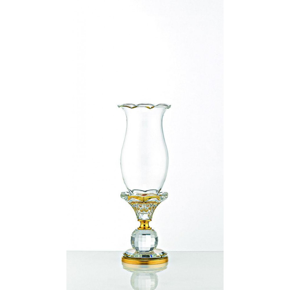 ΚΡΥΣΤΑΛΛΙΝΟ ΚΗΡΟΠΗΓΙΟ ΜΕ ΧΡΥΣΕΣ ΛΕΠΤΟΜΕΡΕΙΕΣ Φ6,5Χ22Υ 