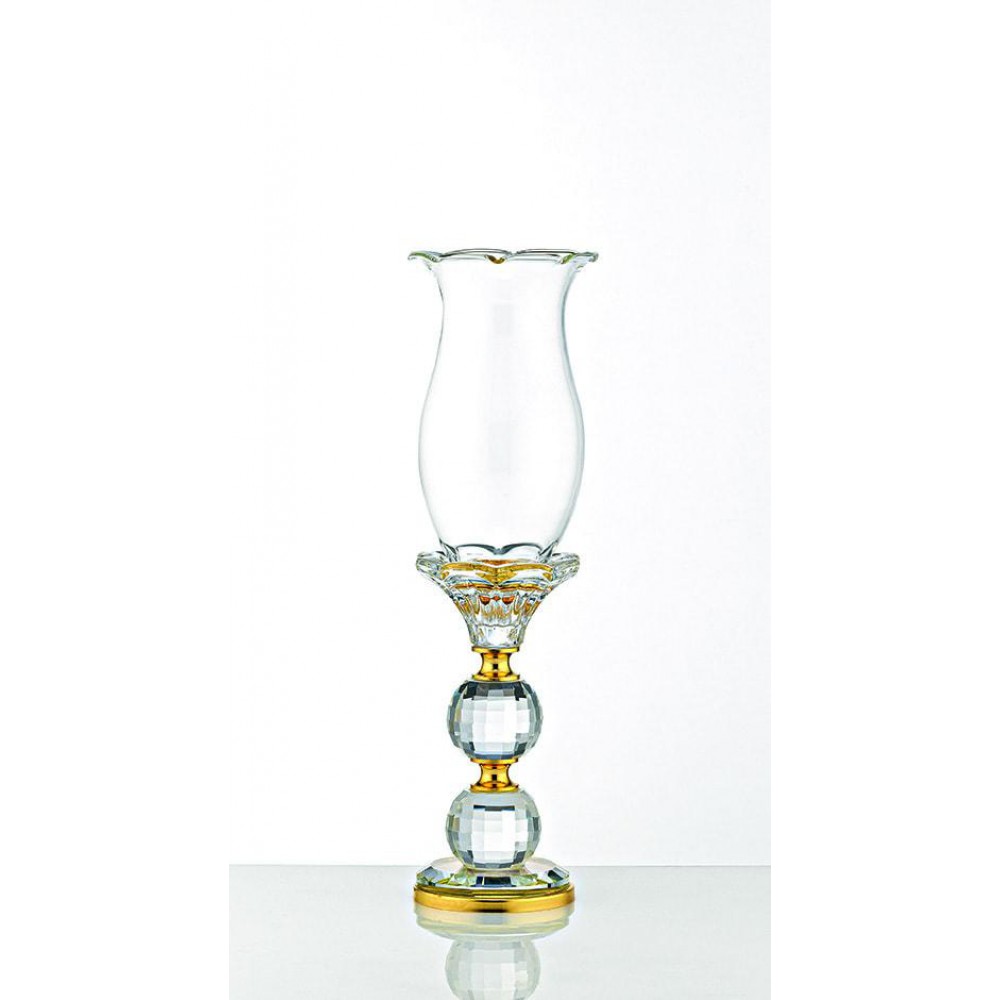 ΚΡΥΣΤΑΛΛΙΝΟ ΚΗΡΟΠΗΓΙΟ ΜΕ ΧΡΥΣΕΣ ΛΕΠΤΟΜΕΡΕΙΕΣ Φ6,5Χ27Υ 