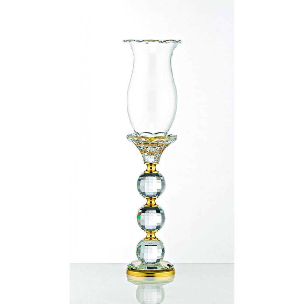 ΚΡΥΣΤΑΛΛΙΝΟ ΚΗΡΟΠΗΓΙΟ ΜΕ ΧΡΥΣΕΣ ΛΕΠΤΟΜΕΡΕΙΕΣ Φ6,5Χ32Υ 