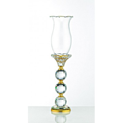 ΚΡΥΣΤΑΛΛΙΝΟ ΚΗΡΟΠΗΓΙΟ ΜΕ ΧΡΥΣΕΣ ΛΕΠΤΟΜΕΡΕΙΕΣ Φ6,5Χ32Υ