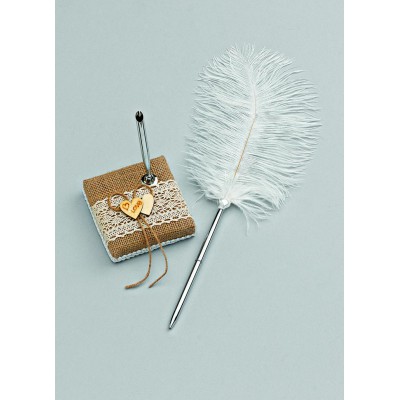 ΣΕΤ ΠΕΝΟΣΤΑΤΗΣ & ΣΤΥΛΟ LOVE ΦΤΕΡΟ ΣΕ ΚΟΥΤΙ 16Χ38