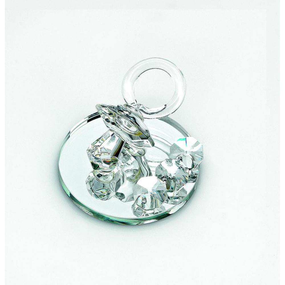 ΓΥΑΛΙΝΗ ΜΠΟΜΠΟΝΙΕΡΑ ΠΙΠΙΛΑ ΜΕ ΔΙΑΜΑΝΤΙΑ Φ5Χ3Υ 