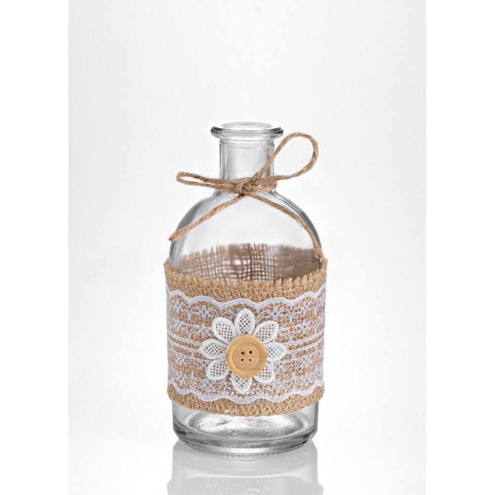 ΜΠΟΜΠΟΝΙΕΡΑ ΓΥΑΛΙΝΟ ΜΠΟΥΚΑΛΙ ΜΕ ΚΟΡΔΟΝΙ & ΜΑΡΓΑΡΙΤΑ Φ6Χ14Υ 