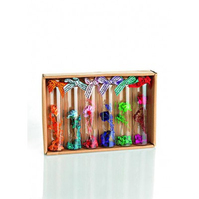 ΜΠΟΜΠΟΝΙΕΡΑ ΓΥΑΛΙΝΟΣ ΣΩΛΗΝΑΣ ΜΕ ΦΕΛΛΟ 6 ΧΡΩΜΑΤΩΝ Φ3Χ12Υ