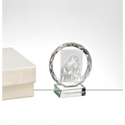 LUXURY ΚΡΥΣΤΑΛΛΙΝΗ ΜΠΟΜΠΟΝΙΕΡΑ ΕΙΚΟΝΑ ΠΑΝΑΓΙΑ 4,2X5CM