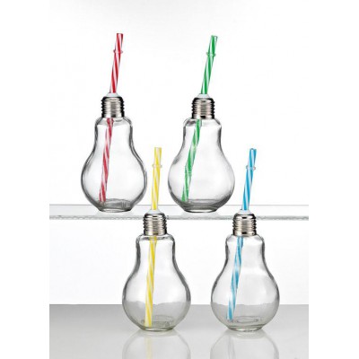 ΜΠΟΜΠΟΝΙΕΡΑ ΓΥΑΛΙΝΟ ΠΟΤΗΡΙ ΛΑΜΠΑ 200ML ΜΕ ΚΑΛΑΜΑΚΙ 4 ΧΡΩΜΑΤΩΝ Φ8Χ13Υ