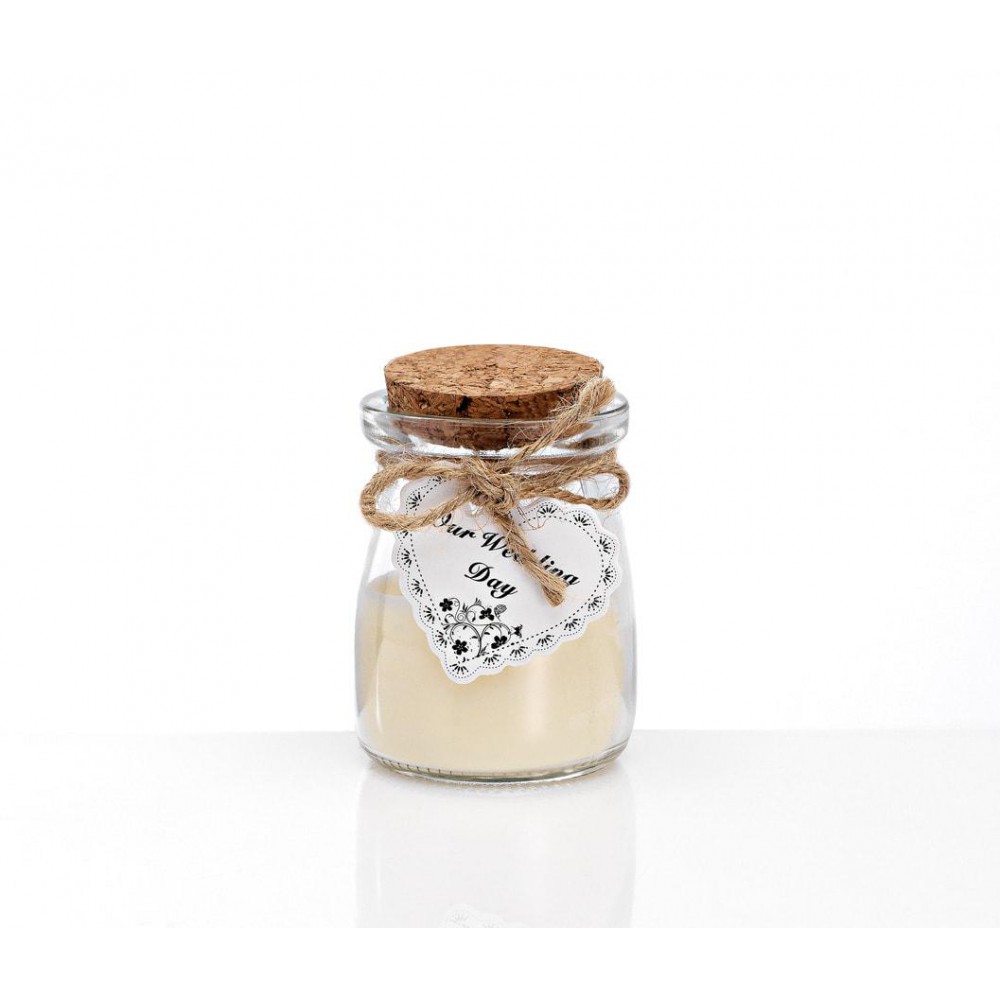 ΜΠΟΜΠΟΝΙΕΡΑ ΓΥΑΛΙΝΟ ΒΑΖΑΚΙ ΜΕ ΚΕΡΙ ΒΑΝΙΛΙΑ Φ5,5Χ7Υ 